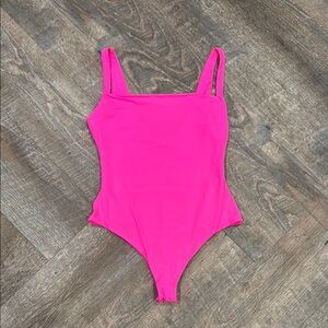 SKIMS Never Worn Hot Pink Sleeveless Bodysuit